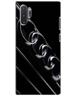 Чехол для Samsung Galaxy Note 10 Plus с картинкой «Audi — абстрактные кольца»