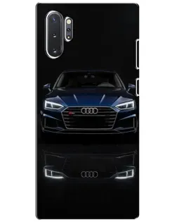 Чехол для Samsung Galaxy Note 10 Plus с картинкой «Audi — ночное отражение»