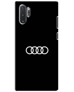 Чехол для Samsung Galaxy Note 10 Plus с картинкой «Audi White Logo»