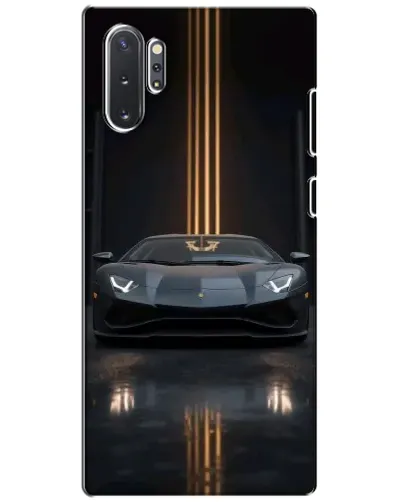 Чехол для Samsung Galaxy Note 10 Plus с картинкой «Lamborghini золотые линии»