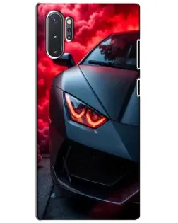 Чехол для Samsung Galaxy Note 10 Plus с картинкой «Lamborghini красное сияние» Чехол для Samsung Galaxy Note 10 Plus с картинкой «Lamborghini красное сияние»