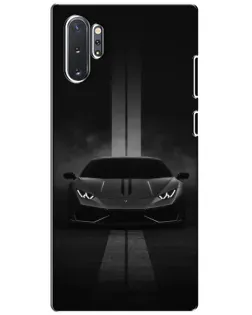 Чехол для Samsung Galaxy Note 10 Plus с картинкой «Lamborghini симметрия дорог»