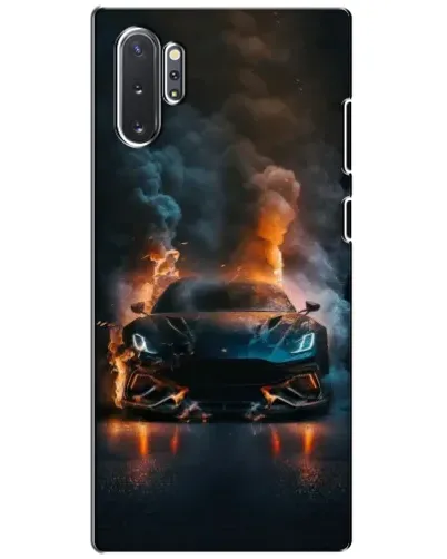 Чехол для Samsung Galaxy Note 10 Plus с картинкой «Lamborghini дымная эстетика»