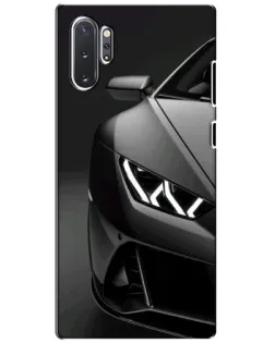Чехол для Samsung Galaxy Note 10 Plus с картинкой «Lamborghini фары детализация»