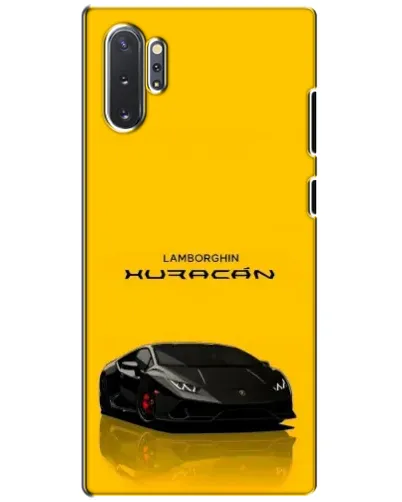 Чехол для Samsung Galaxy Note 10 Plus с картинкой «Lamborghini Huracan черный»