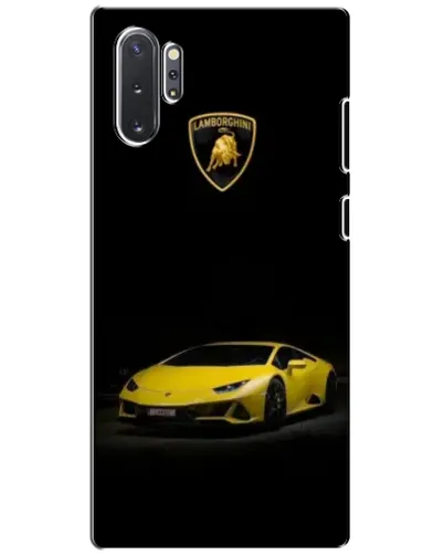 Чехол для Samsung Galaxy Note 10 Plus с картинкой «Lamborghini желтый акцент»
