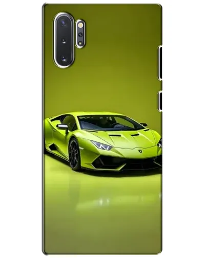 Чехол для Samsung Galaxy Note 10 Plus с картинкой «Салатовый Lamborghini Huracan»