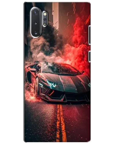 Чехол для Samsung Galaxy Note 10 Plus с картинкой «Lamborghini красный дым»