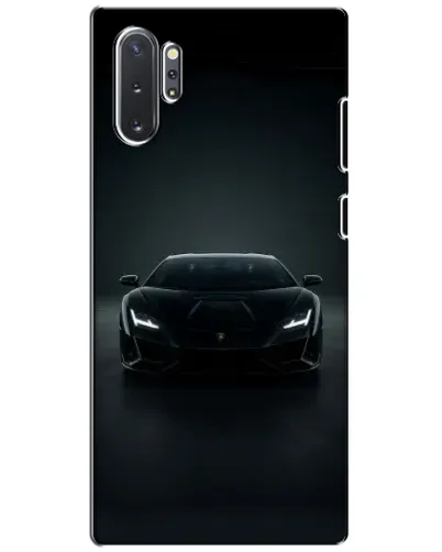 Чехол для Samsung Galaxy Note 10 Plus с картинкой «Черный Lamborghini Aventador»