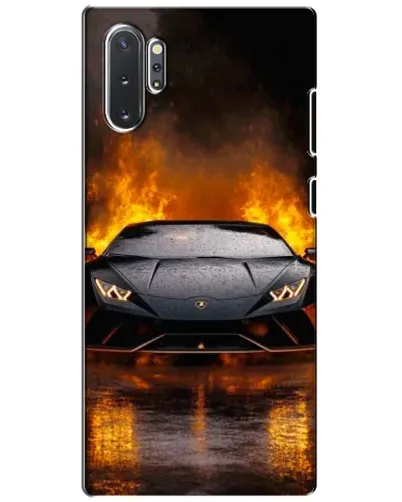 Чехол для Samsung Galaxy Note 10 Plus с картинкой «Lamborghini в огне»