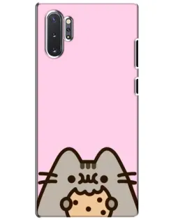 Чехол для Samsung Galaxy Note 10 Plus с картинкой «Pusheen и печенье» Чехол для Samsung Galaxy Note 10 Plus с картинкой «Pusheen и печенье»