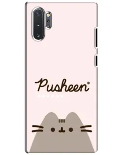 Чехол для Samsung Galaxy Note 10 Plus с картинкой «Pusheen логотип»