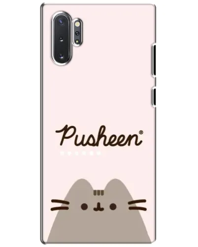Чехол для Samsung Galaxy Note 10 Plus с картинкой «Pusheen логотип» Чехол для Samsung Galaxy Note 10 Plus с картинкой «Pusheen логотип»