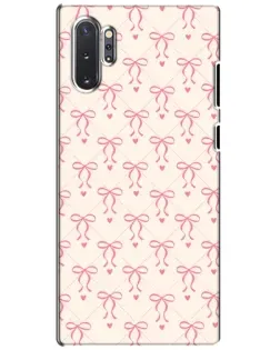 Чехол для Samsung Galaxy Note 10 Plus с картинкой «Розовые бантики Coquette»