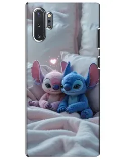 Чехол для Samsung Galaxy Note 10 Plus с картинкой «Плюшевые Стич Ангел»