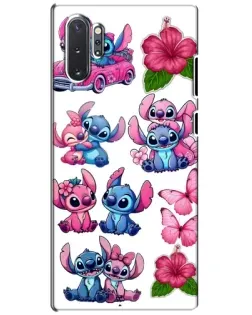 Чехол для Samsung Galaxy Note 10 Plus с картинкой «Стикеры Stitch и Angel»