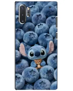 Чехол для Samsung Galaxy Note 10 Plus с картинкой «Стич и голубика»