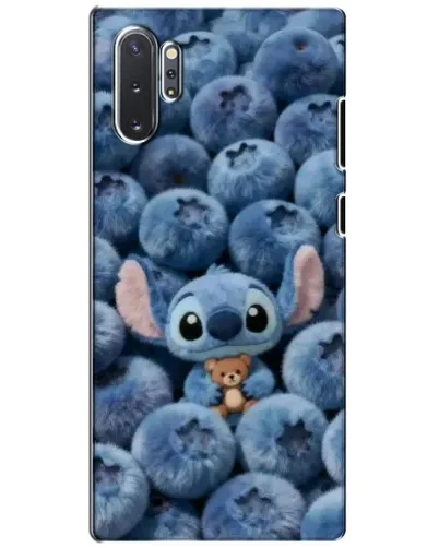 Чехол для Samsung Galaxy Note 10 Plus с картинкой «Стич и голубика»