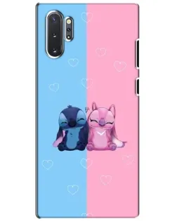 Чехол для Samsung Galaxy Note 10 Plus с картинкой «Stitch и Angel Love»