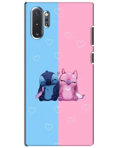 Чехол для Samsung Galaxy Note 10 Plus с картинкой «Stitch и Angel Love»