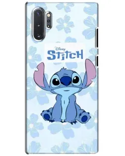 Чехол для Samsung Galaxy Note 10 Plus с картинкой «Stitch среди цветов»