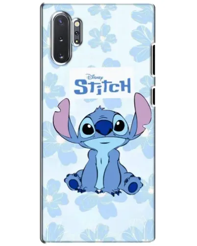 Чехол для Samsung Galaxy Note 10 Plus с картинкой «Stitch среди цветов»