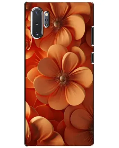 Чехол для Samsung Galaxy Note 10 Plus с картинкой «Оранжевый макро цветок»
