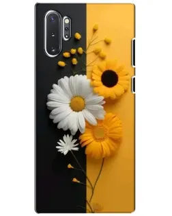 Чехол для Samsung Galaxy Note 10 Plus с картинкой «Подсолнух и ромашка»