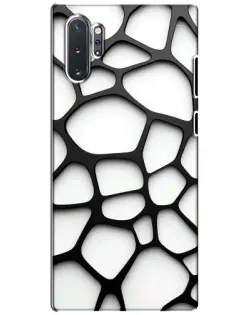 Чехол для Samsung Galaxy Note 10 Plus с картинкой «Белая объемная сетка» Чехол для Samsung Galaxy Note 10 Plus с картинкой «Белая объемная сетка»