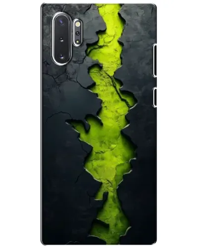 Чехол для Samsung Galaxy Note 10 Plus с картинкой «Салатовый разлом скалы»