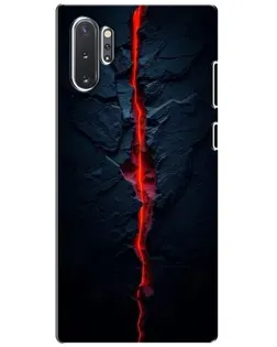 Чехол для Samsung Galaxy Note 10 Plus с картинкой «Kрасная лавовая трещина»