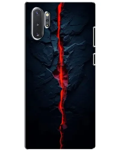 Чехол для Samsung Galaxy Note 10 Plus с картинкой «Kрасная лавовая трещина»