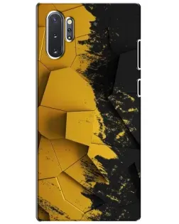 Чехол для Samsung Galaxy Note 10 Plus с картинкой «Золотые осколки геометрии»