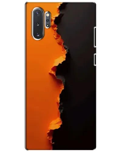Чехол для Samsung Galaxy Note 10 Plus с картинкой «Оранжевый разлом»