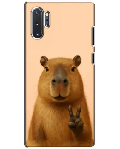 Чехол для Samsung Galaxy Note 10 Plus с картинкой «Капибара виктория»