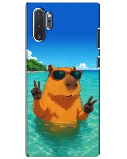 Чохол для Samsung Galaxy Note 10 Plus з картинкою «Морська капібара» Чохол для Samsung Galaxy Note 10 Plus з картинкою «Морська капібара»