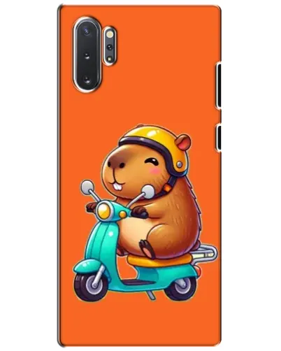 Чехол для Samsung Galaxy Note 10 Plus с картинкой «Капибара на скутере»