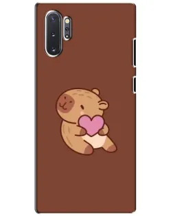 Чохол для Samsung Galaxy Note 10 Plus з картинкою «Капібара з серцем» Чохол для Samsung Galaxy Note 10 Plus з картинкою «Капібара з серцем»