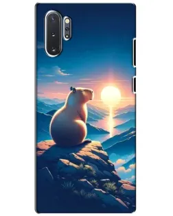 Чохол для Samsung Galaxy Note 10 Plus з картинкою «Захід сонця з капібарою» Чохол для Samsung Galaxy Note 10 Plus з картинкою «Захід сонця з капібарою»