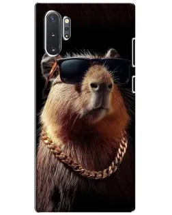 Чохол для Samsung Galaxy Note 10 Plus з картинкою «Капібара золотий ланцюг» Чохол для Samsung Galaxy Note 10 Plus з картинкою «Капібара золотий ланцюг»