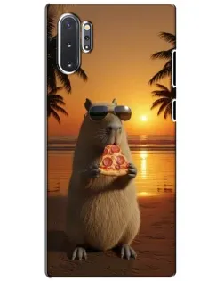 Чохол для Samsung Galaxy Note 10 Plus з картинкою «Капібара з піцою» Чохол для Samsung Galaxy Note 10 Plus з картинкою «Капібара з піцою»