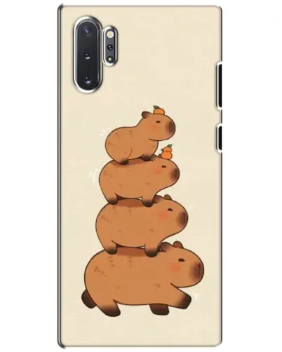 Чехол для Samsung Galaxy Note 10 Plus с картинкой «Башня из капибар»