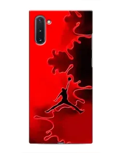Чехол для Samsung Galaxy Note 10 с картинкой «Jordan Red Smoke»