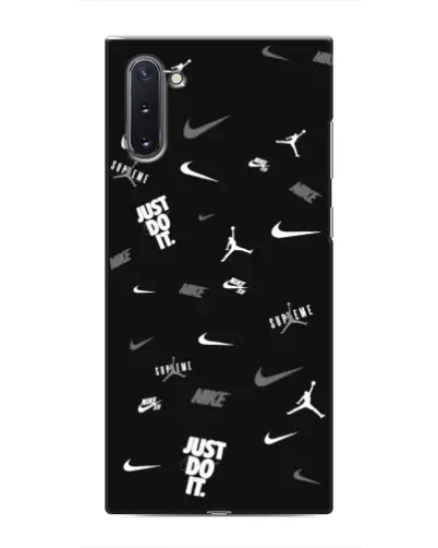 Чехол для Samsung Galaxy Note 10 с картинкой «Nike Black Pattern» Чехол для Samsung Galaxy Note 10 с картинкой «Nike Black Pattern»