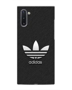 Чохол для Samsung Galaxy Note 10 з картинкою «Adidas Карбонова текстура»