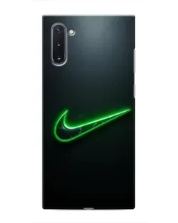 Чохол для Samsung Galaxy Note 10 з картинкою «Неоновий контур Nike»