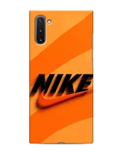 Чохол для Samsung Galaxy Note 10 з картинкою «Помаранчевий драйв Nike»