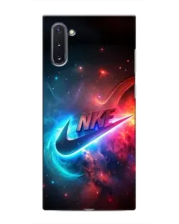 Чохол для Samsung Galaxy Note 10 з картинкою «Вогняний логотип Nike»