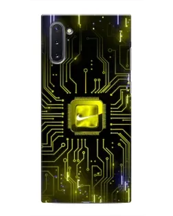 Чохол для Samsung Galaxy Note 10 з картинкою «Nike — золота іскра»