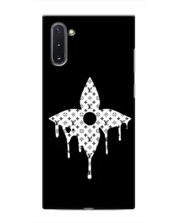 Чехол для Samsung Galaxy Note 10 с картинкой «Цветочная монограмма»